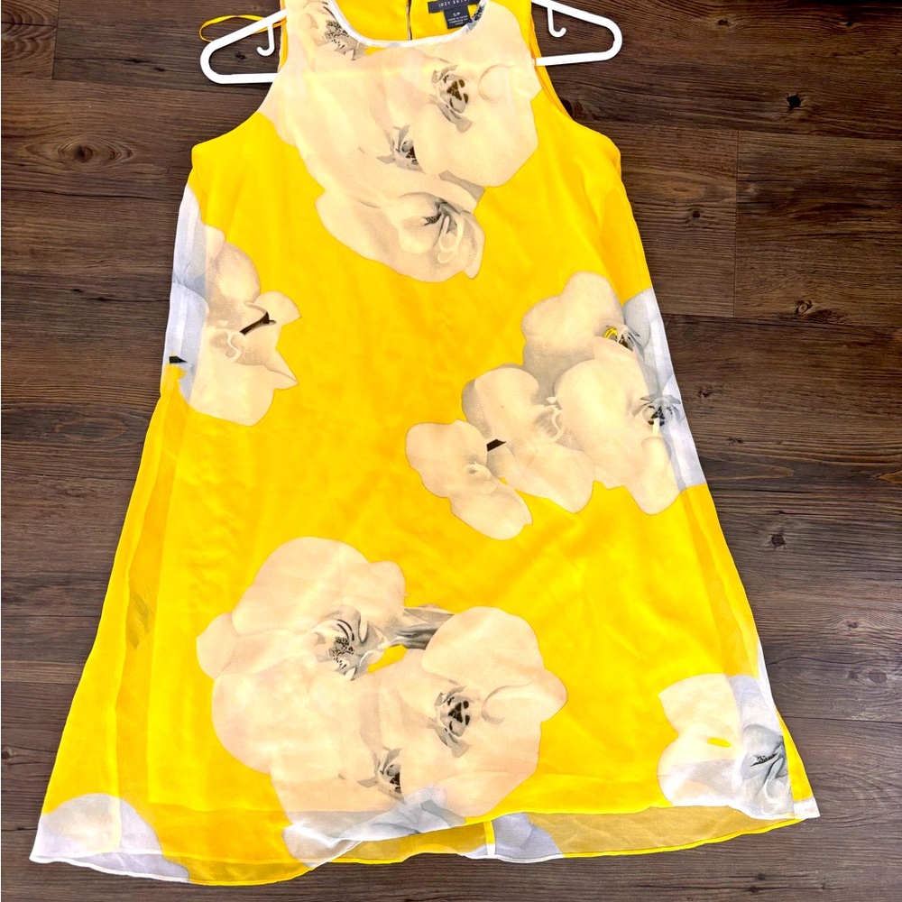 Floral Yellow Women’s Dress, size 4